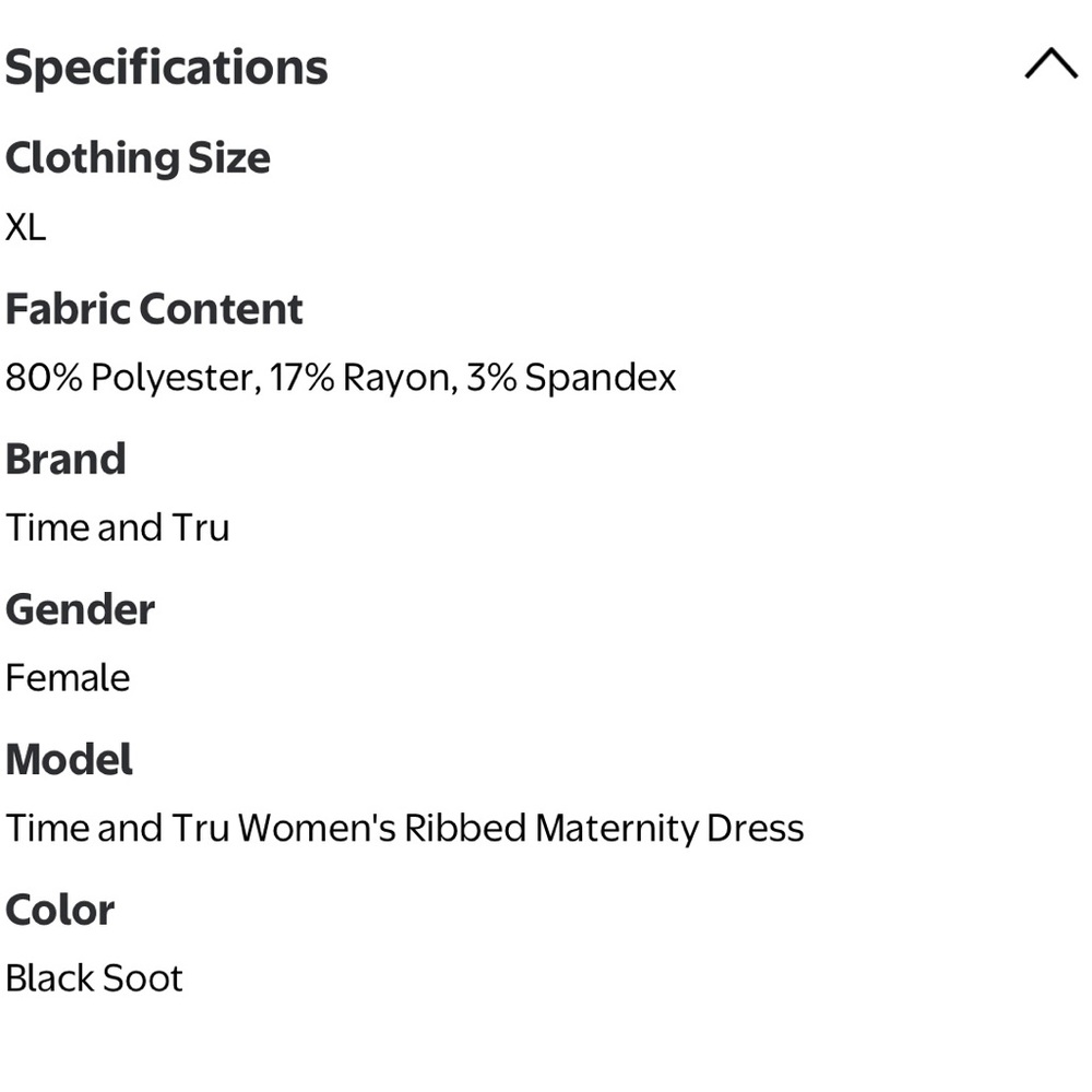 Black Ribbed Long Sleeve Maternity Dress - Picture 5 of 5